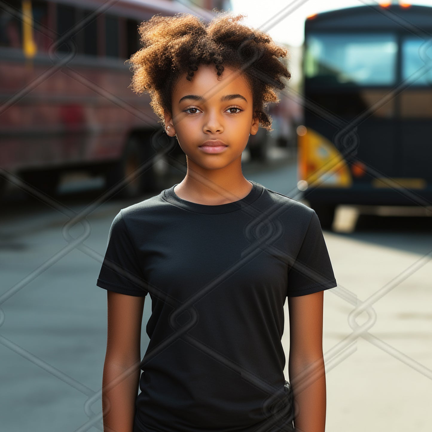 Black TShirt Model Mockup