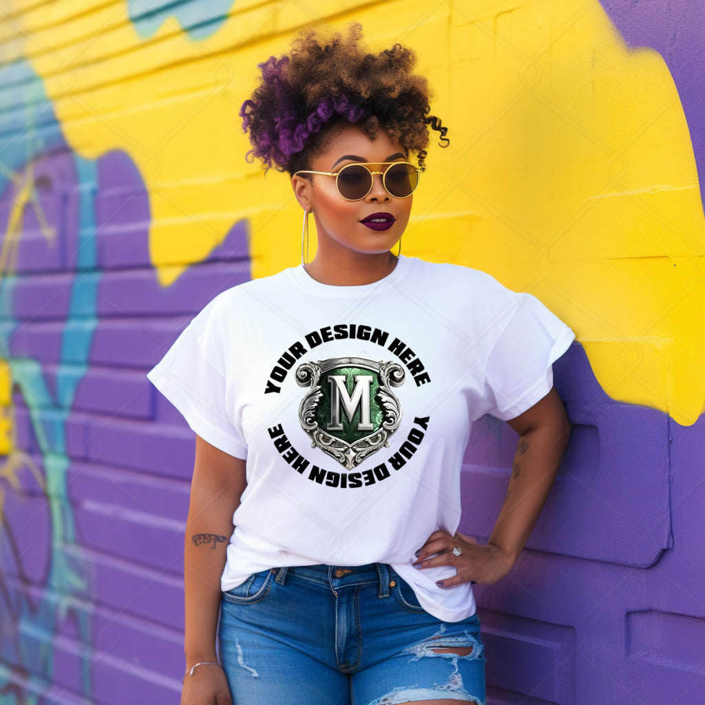 White TShirt Model Mockup 134