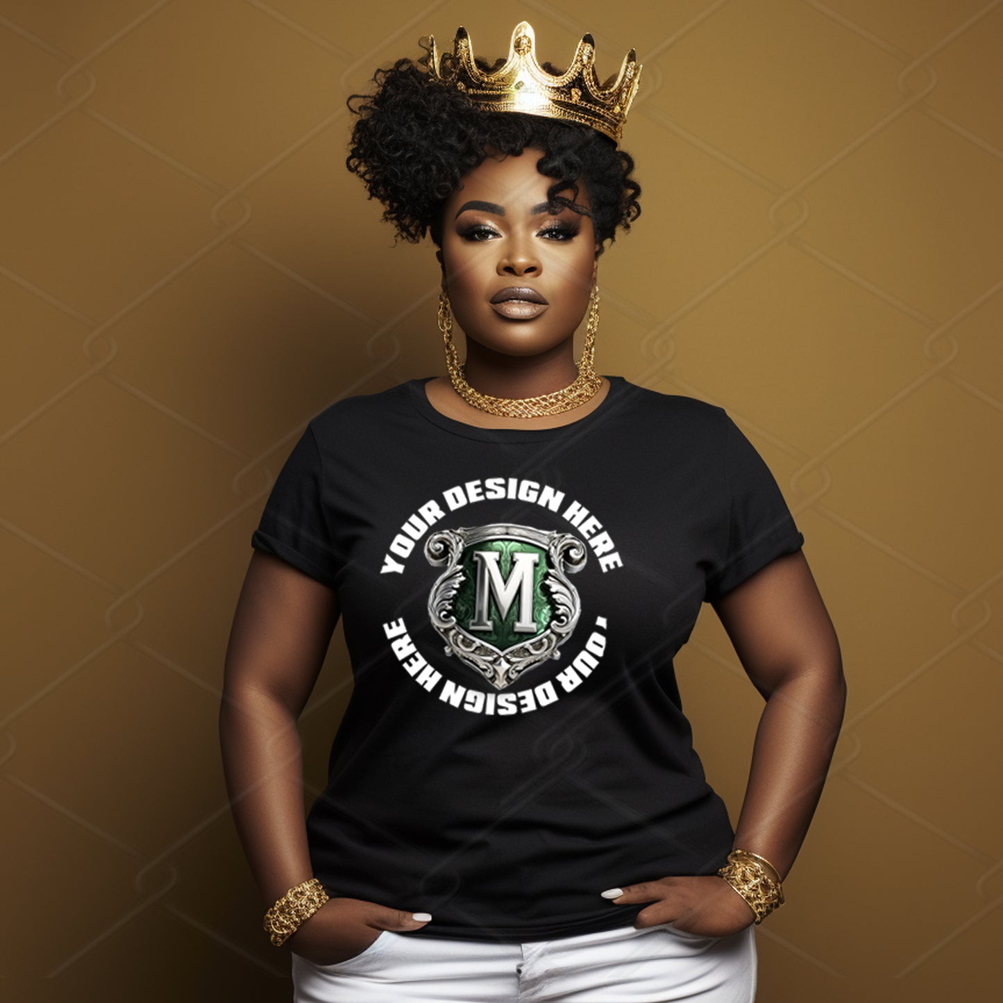 Black TShirt Model Mockup