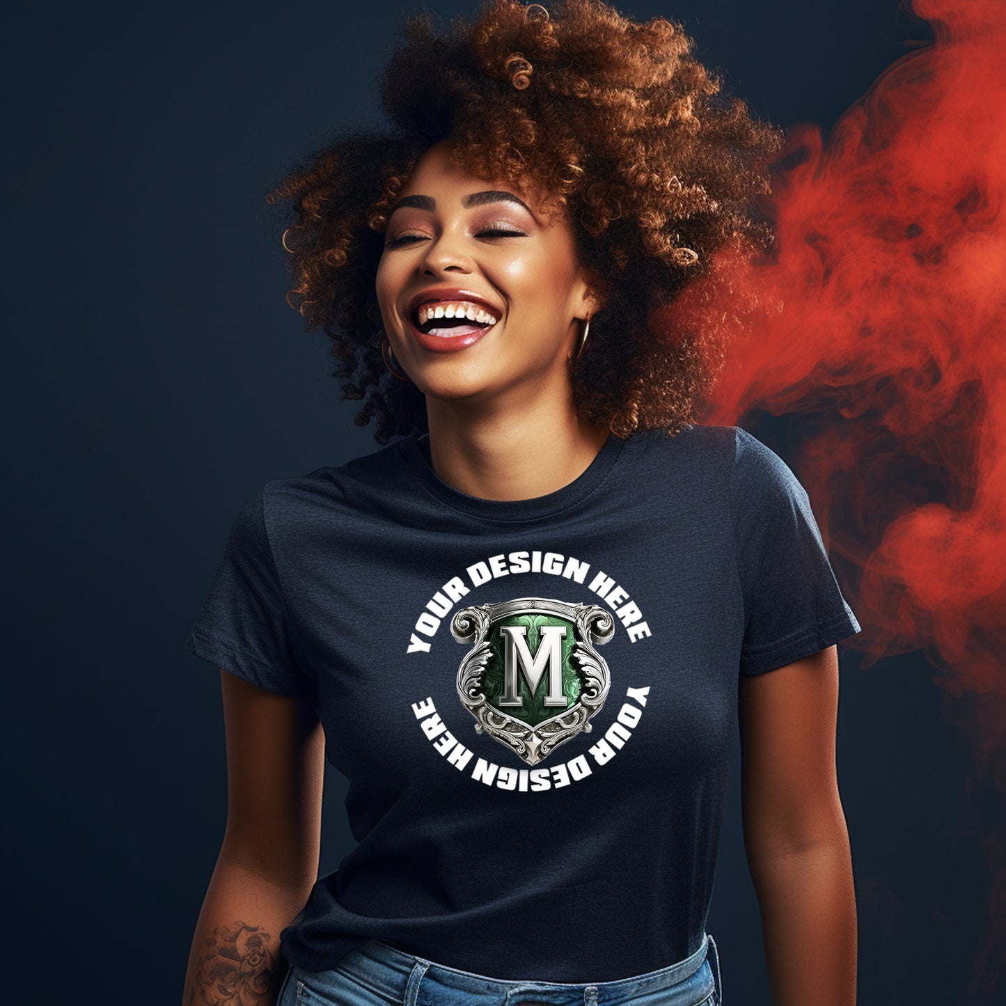 Black TShirt Model Mockup