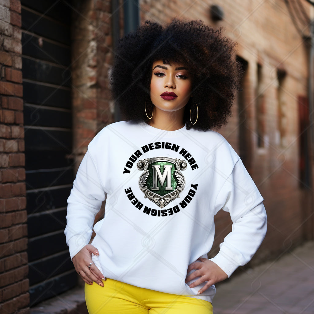 White Sweatshirt Model Mockup