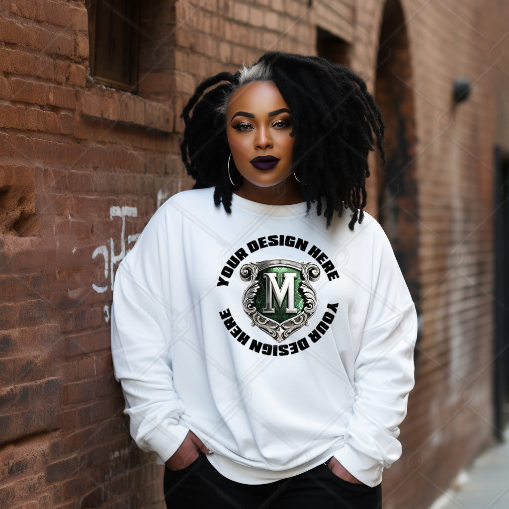 White Sweatshirt Model Mockup
