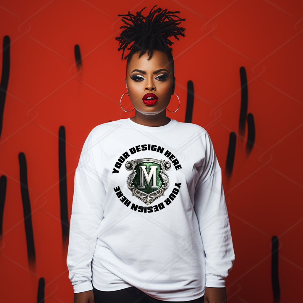 White Sweatshirt Model Mockup