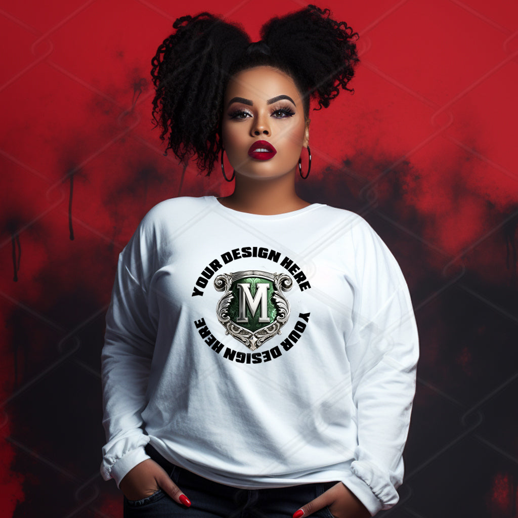 White Sweatshirt Model Mockup