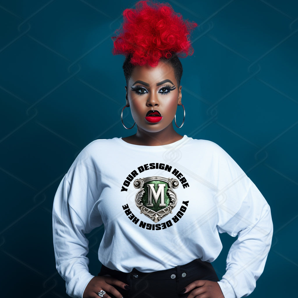 White Sweatshirt Model Mockup