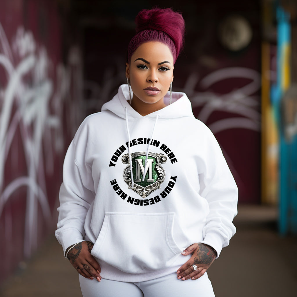 White Hoodie Model Mockup