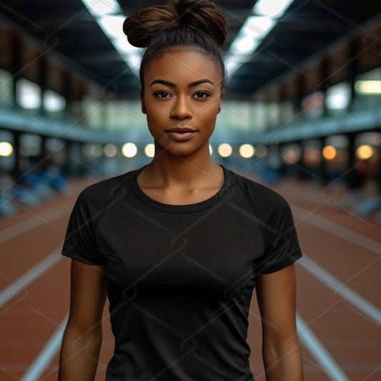 Black TShirt Model Mockup