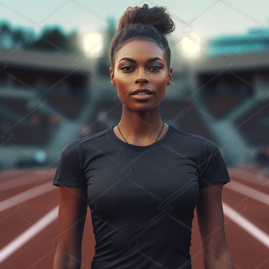 Black TShirt Model Mockup