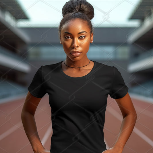 Black TShirt Model Mockup