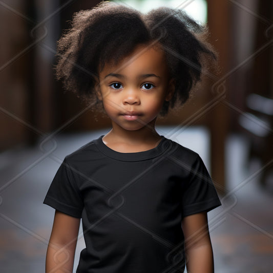 Black TShirt Model Mockup