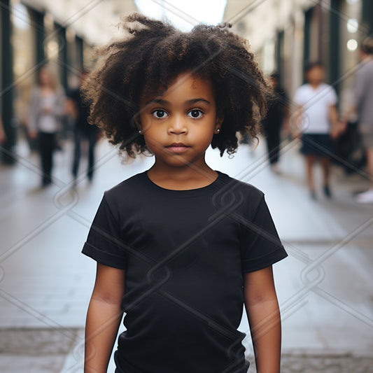 Black TShirt Model Mockup