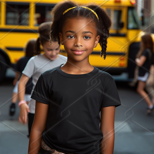 Black TShirt Model Mockup