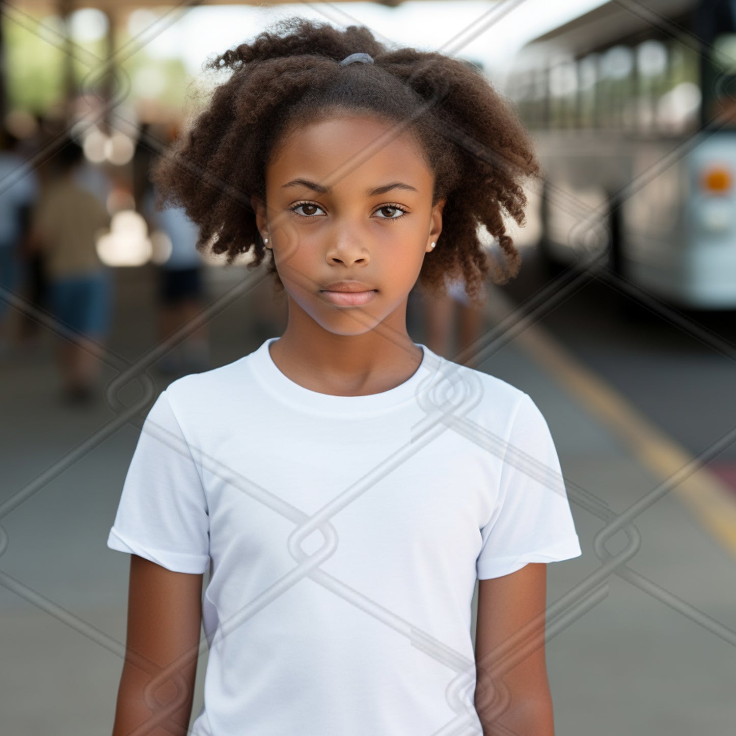 Girls TShirt Model Mockup