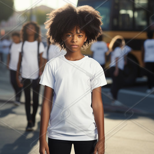 Girls TShirt Model Mockup