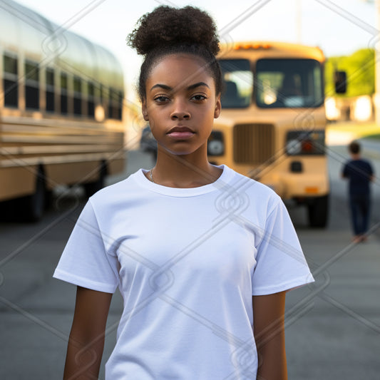 Girls TShirt Model Mockup