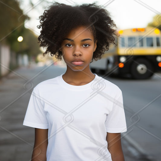 Girls TShirt Model Mockup