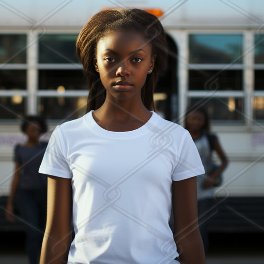 Girls TShirt Model Mockup