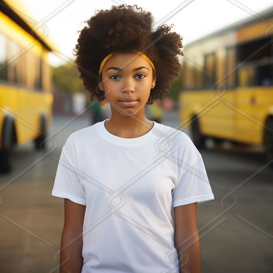 Girls TShirt Model Mockup