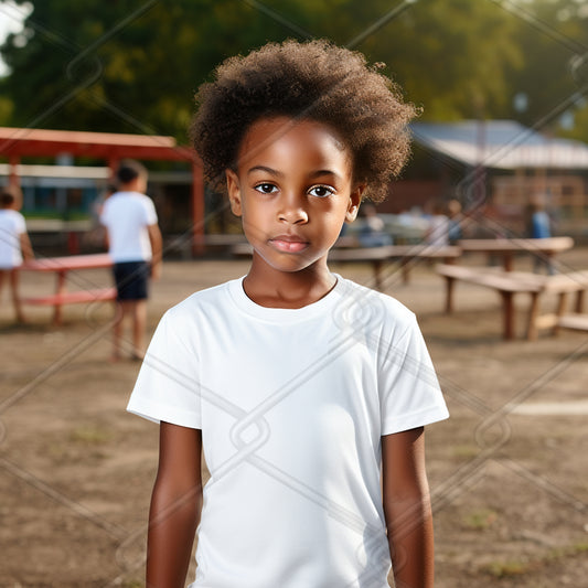 Girls TShirt Model Mockup