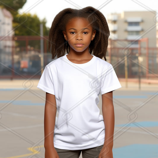 Girls TShirt Model Mockup