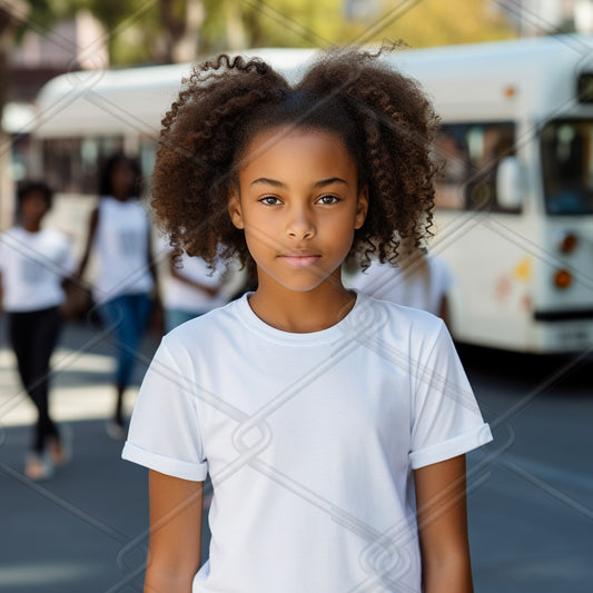 Girls TShirt Model Mockup