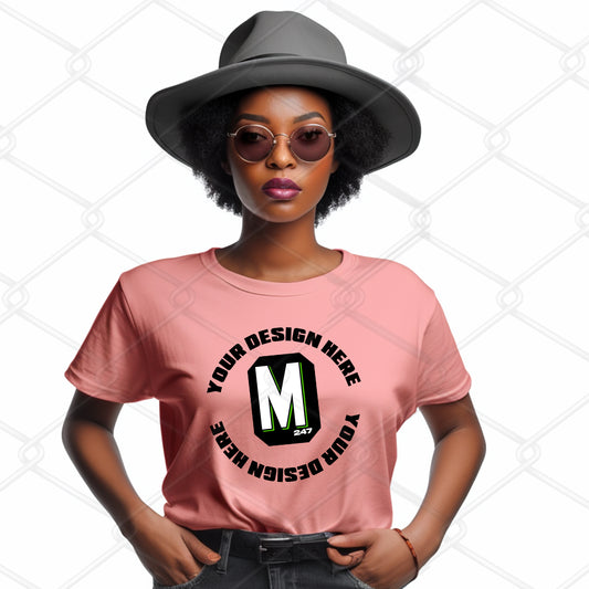 Pink TShirt Model Mockup