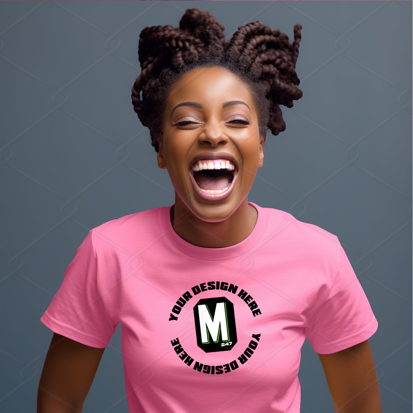 Pink TShirt Model Mockup