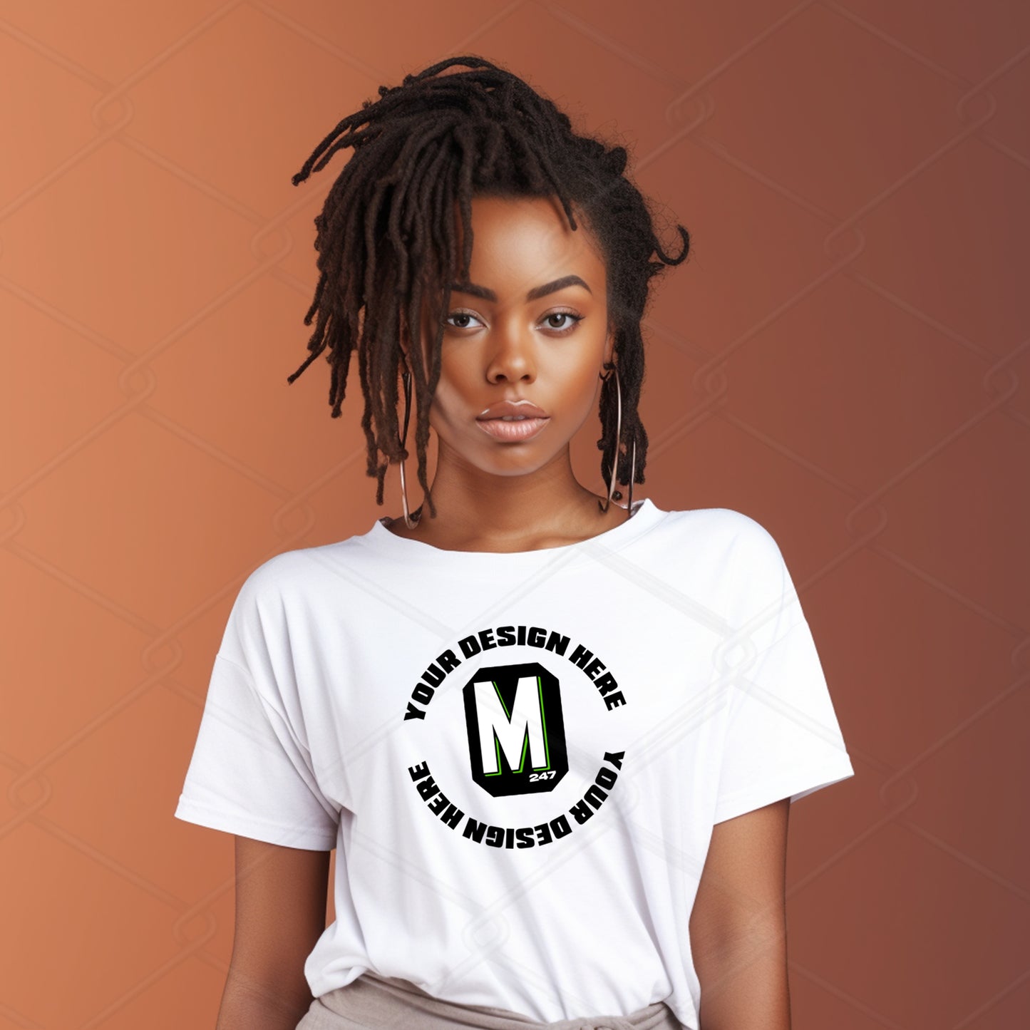 White TShirt Model Mockup